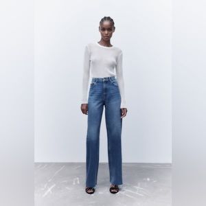 ZARA- Slim Fit - Wide Leg - High Rise ZW ZARA WOMAN JEANS